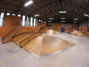 Aire de street du skatepark d'Haguenau, une conception Evolving Skatepark