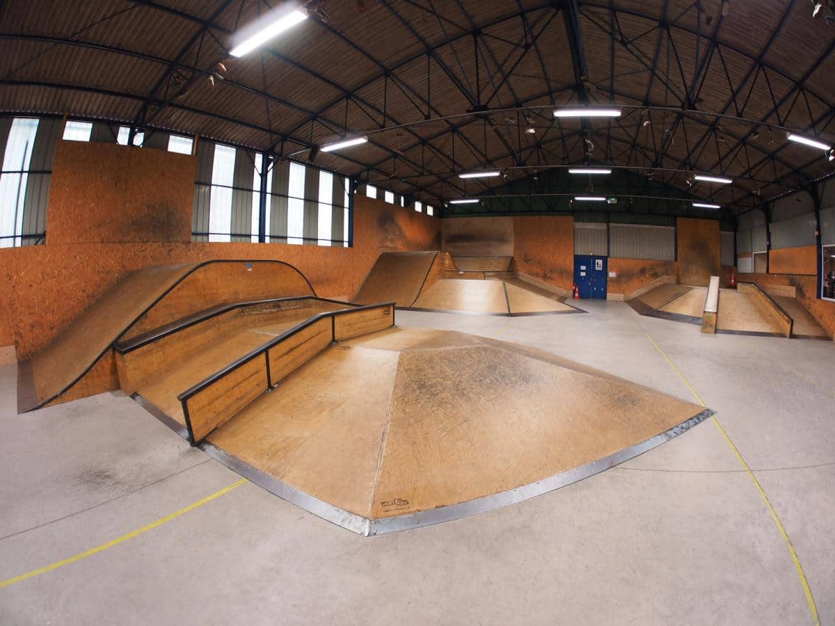 Aire de street du skatepark d'Haguenau, une conception Evolving Skatepark