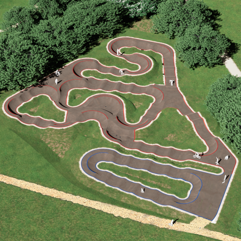 Pumptrack de Rennes, 3D by Evolving Skatepark