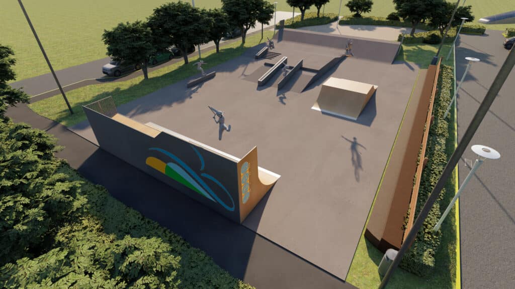 Skatepark hybride de Biscarrosse-Plage — vue 2