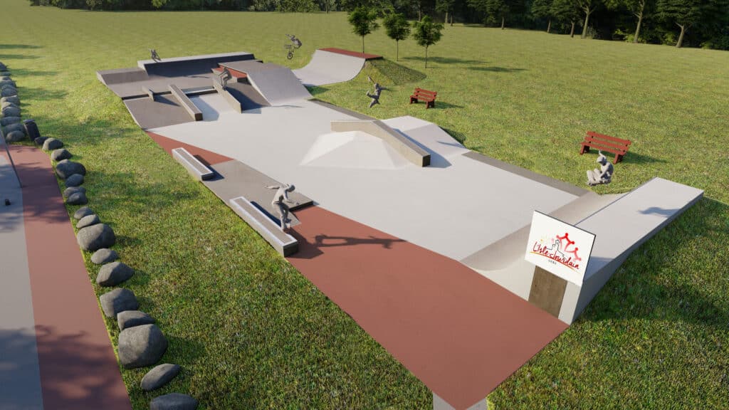 Skatepark de L'Isle-Jourdain — vue 2